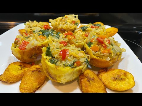 Vegan plantain cups recipe | delicious Caribbean vegan recipe