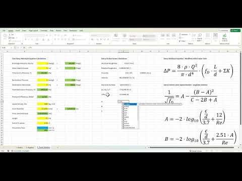 A Practical Introduction to the Darcy Weisbach Equation for Solving a Simple Fluid Flow Problem