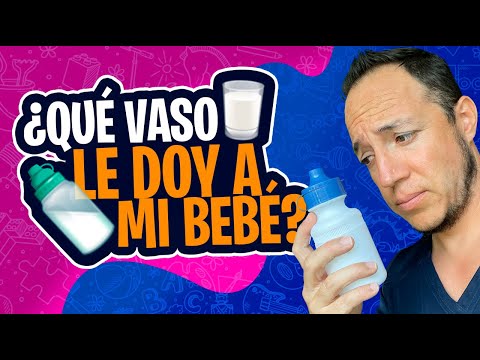 ¿En qué vaso debo darle agua a mi bebé?