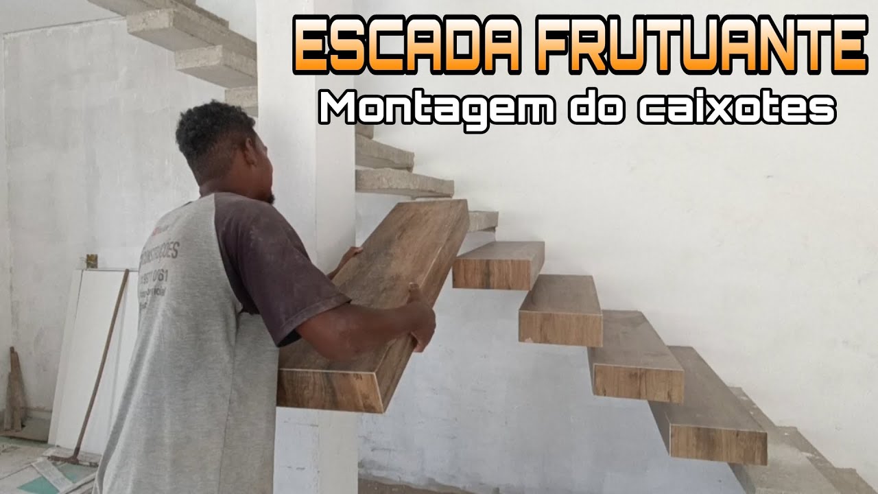 Esse pedreiro e um gênio😇 veja como ele faz os caixas para revestir a escada FRUTUANTE 😱