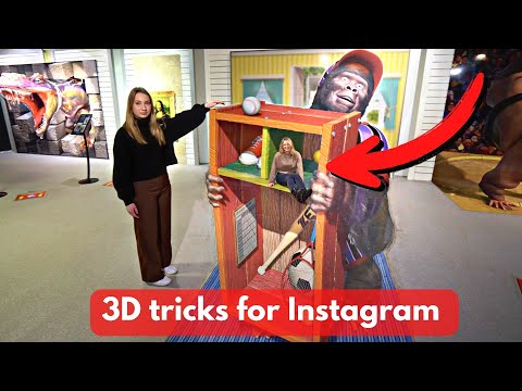 3D TRICK ART Museum Hamburg 2023. All photo motifs in feature film length.