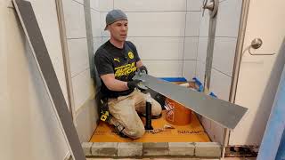 From Plywood Subfloor To Waterproof Shower Pan (Mud) In 3 Hours!!!