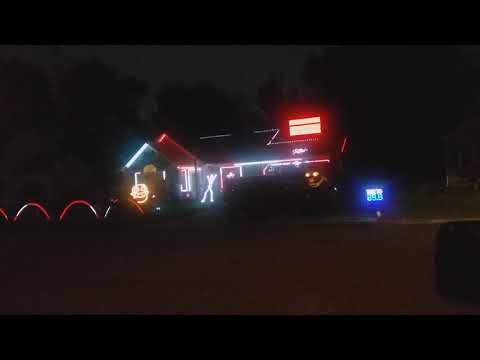 Halloween house light show 2019- This is Halloween
