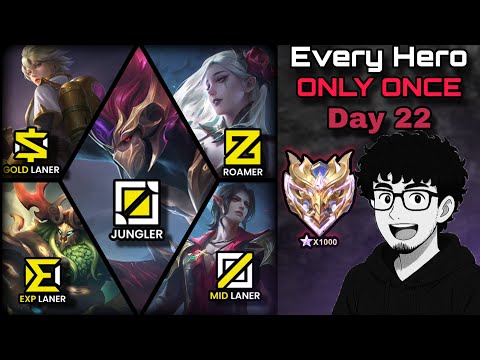 Playing Every Hero Only ONCE in SOLO RANK Day 22