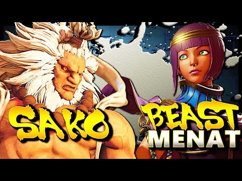 SFV - Sako Akuma Vs AMAZING Master Ranked Menat (Karubisagari) - SF5