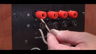 Brancher un caisson de basses (sortie ampli haut niveau, en parallèle)