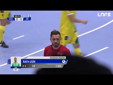 Gol Rafa Usín (2-1) Osasuna Magna - Jaén Paraíso Interior. Partido 1 Cuartos Final. Play Off