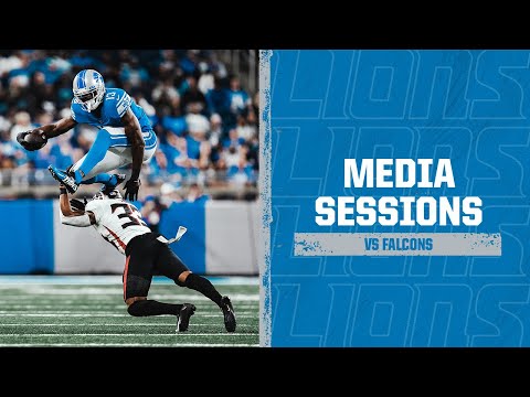 Lions vs. Falcons postgame media availability