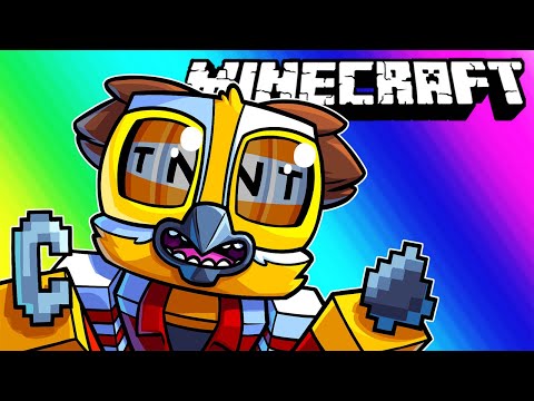VanossGaming - Minecraft Funny Moments - Blowing up TNT House and Fighting Huggy Wuggy Boss