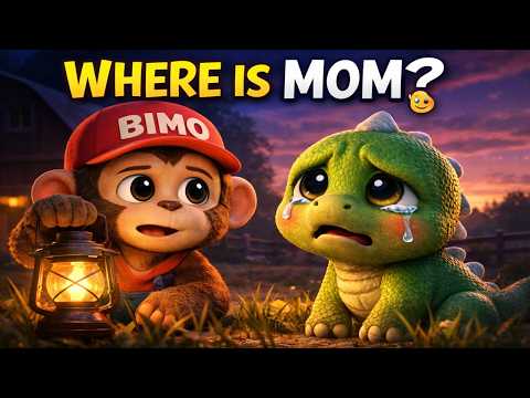 The Lonely Baby Dinosaur Looking for His Mom 😢 | BIMO Saves the Day