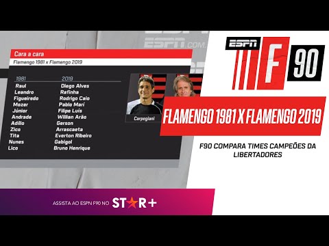 FLAMENGO 1981 X FLAMENGO 2019: F90 VOTA E COMPARA TIMES CAMPEÕES DA LIBERTADORES