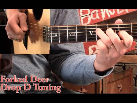 How to Play Forked Deer on Guitar- Drop D Tuning!