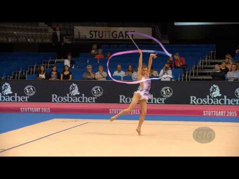 Danielle PRINCE (AUS) 2015 Rhythmic Worlds Stuttgart - Qualifications Ribbon