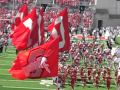 Ohio University Bobcat tackles Brutus Buckeye, 9/18/10