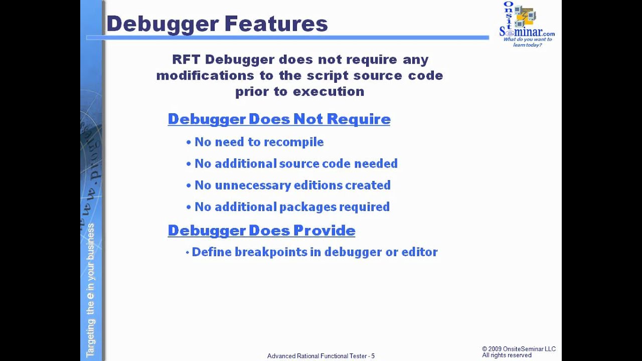 Module 13.3: Debug capabilities