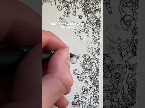 How to draw an Eye of Cthulhu from Terraria #terraria #howtodraw #reference #doodle #cthulhu #art