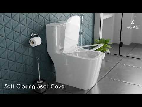 InArt Ceramic Floor Mounted Western Toilet - Luxury Syphonic Design with Tornado Flush