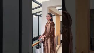 Dark Brown Embroidered Lawn Suit - Video 1