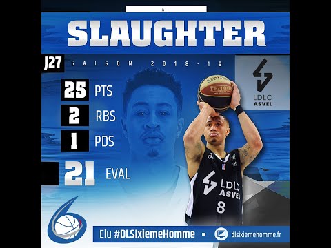 DLSIxiemeHomme - J27 : A.J. Slaughter (Lyon-Villeurbanne)