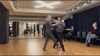 Sacadas for leaders and followers by Ezequiel Sanucci & Gabriëlle Nederend at TangoTalks Amsterdam 