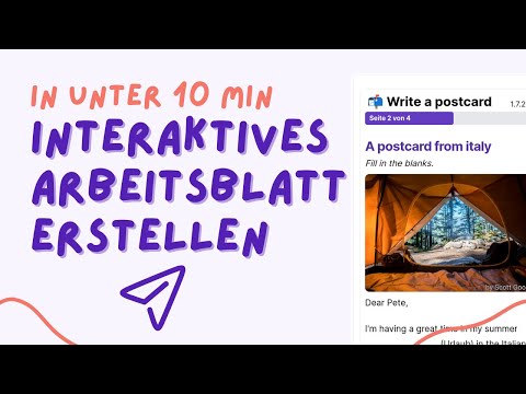 Ein interaktives Arbeitsblatt erstellen (in unter 10 Minuten)