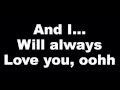 Whitney Houston - I Will Always Love You - Lyrics ...
