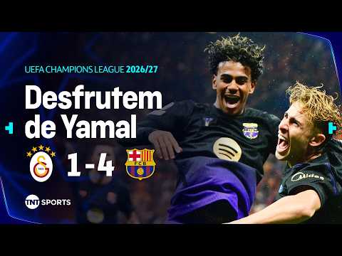 YAMAL FAZ JOGADA DE GÊNIO, DÁ DUAS ASSISTÊNCIAS LINDAS E BARÇA ATROPELA | GALATASARAY 1X4 BARCELONA