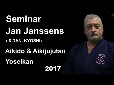 Demonstration 47: sensei Jan Janssens 8 DAN, KYOSHI aikido aikijujutsu yoseikan november 2017