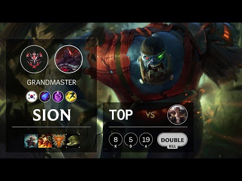Sion Top vs Sett - KR Grandmaster Patch 10.14