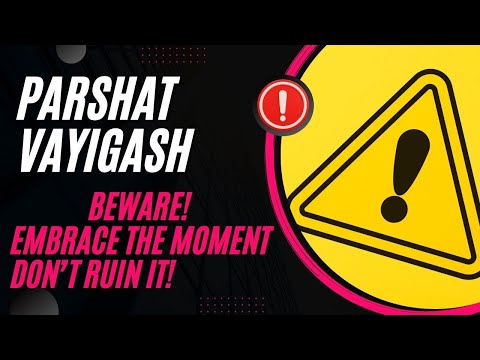 Parshat Vayigash Don't Ruin The Moment! | Vayigash
