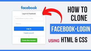 How to make Facebook login clone using HTML & CSS (in Hindi)