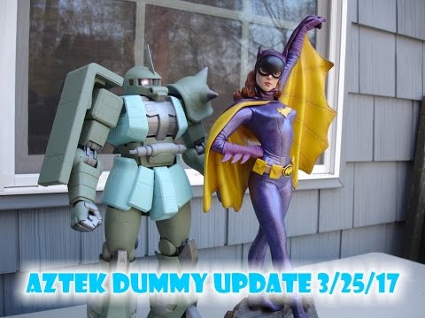 Aztek Dummy Update 3/25/17 - Batgirl finish &  Zaku 2: electric bugaloo