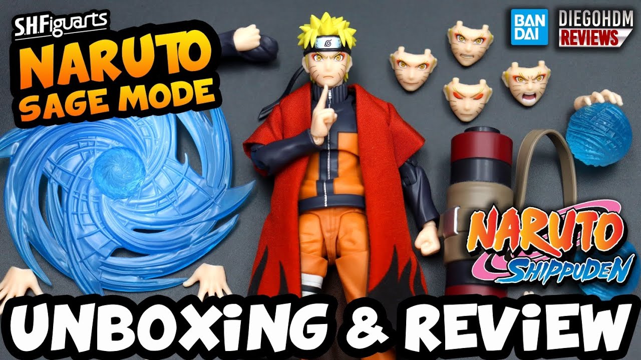 NARUTO SAGE MODE SH Figuarts Unboxing e Review BR