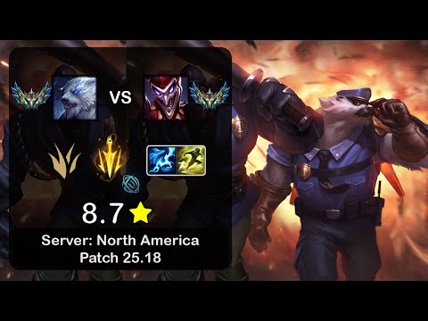 Volibear Jungle vs Shaco - NA Challenger - Patch 25.18
