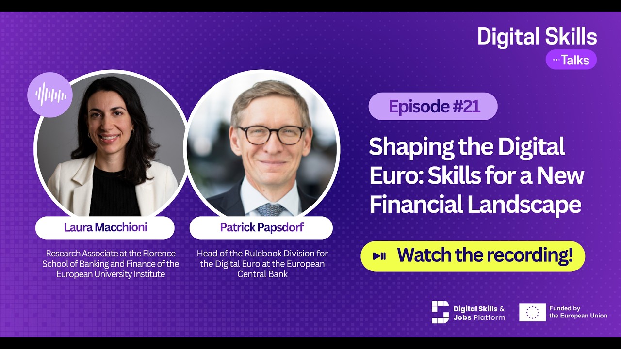 Digital Skills Talks 21st episode Shaping the Digital Euro: Skills for a New Financial Landscape