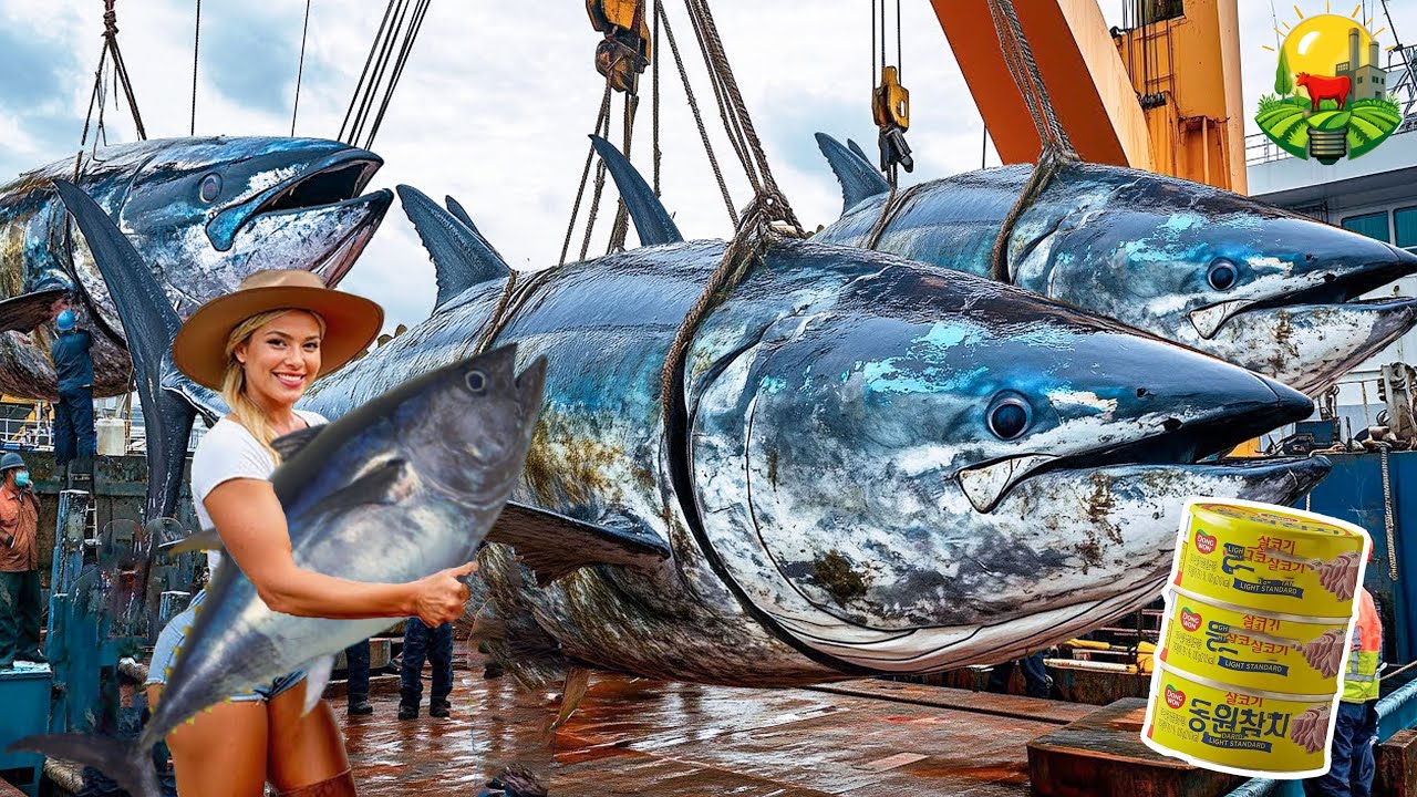 CÓMO se CAPTURA y PROCESA el ATÚN AZUL GIGANTE de MILES 💵🐟 | El SECRETO del ATÚN PREMIUM enlatado
