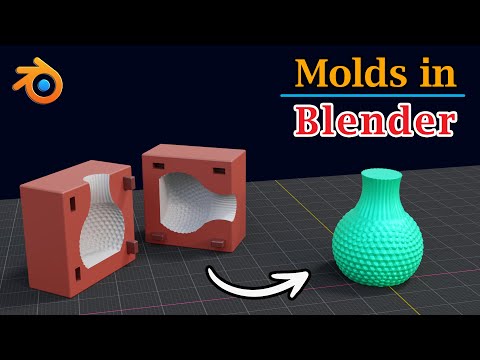 Create Molds With Keys for 3D Printing | Convert Blender Models into 3D Prototype or Moulds