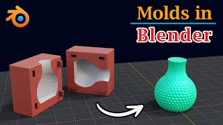 Create Molds With Keys for 3D Printing | Convert Blender Models into 3D Prototype or Moulds