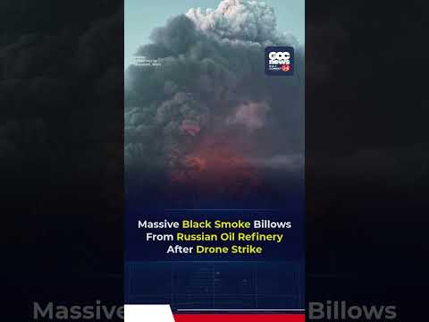 Ukrainian Drone Strike Sparks Major Fire at Russian Oil Refinery