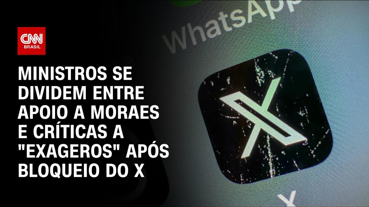 Ministros se dividem entre apoio a Moraes e críticas a “exageros” após bloqueio do X | AGORA CNN