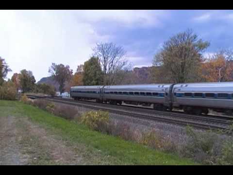 Amtrak Empire Service led by P32AC-DM Poughkeepsie NY