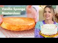 How To Make PERFECT VANILLA SPONGE Squidgy Every Time Masterclass Spongecake