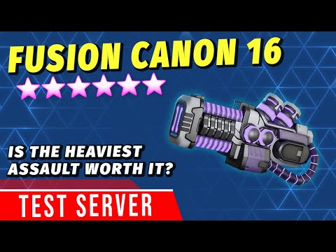 Fusion Canon 16 Review: Can the heaviest Assault weapon own its class? | Mech Arena
