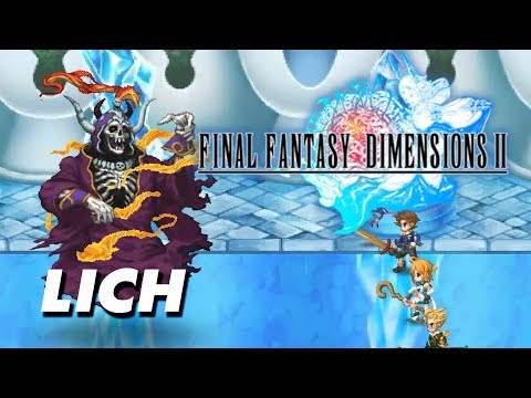 Final Fantasy Dimensions II - Lich of Earth (Chapter 2-2 LV 42 Subquest)