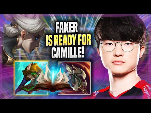 FAKER IS READY FOR CAMILLE! - T1 Faker Plays Camille TOP vs Akshan! | Season 2022