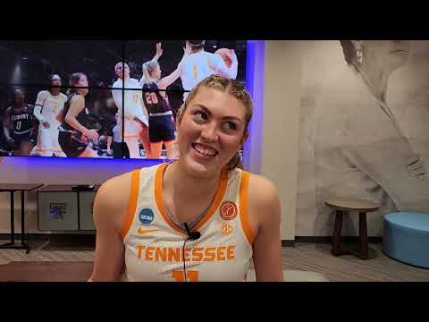 Lady Vol Karoline Striplin post-game vs. Toledo