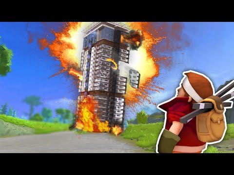УНИЧТОЖИЛ МНОГОЭТАЖКУ в Scrap Mechanic
