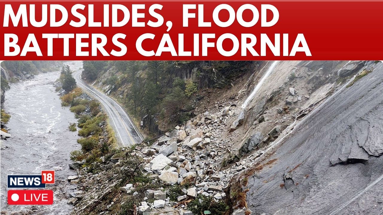 LIVE | Mudslide In California | Torrents Of Mud And Floodwater Cover Roads In Los Angeles | N18G