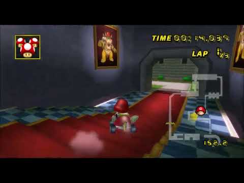 [Mario Kart Wii 300cc TAS] N64 Bowsers Castle Lap 1 -  27.346