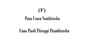 Pona Usuru Tamil Karaoke by nellai Joseph